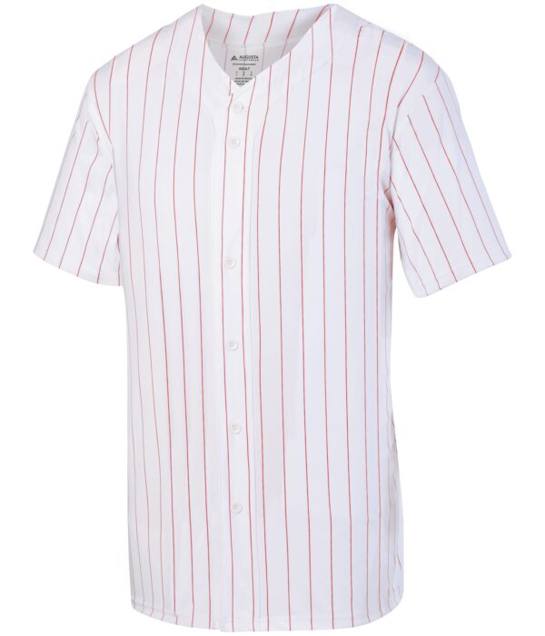 Pinstripe Full-Button Jersey - Image 2