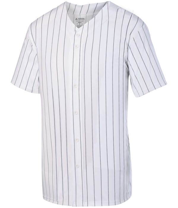 Pinstripe Full-Button Jersey - Image 4