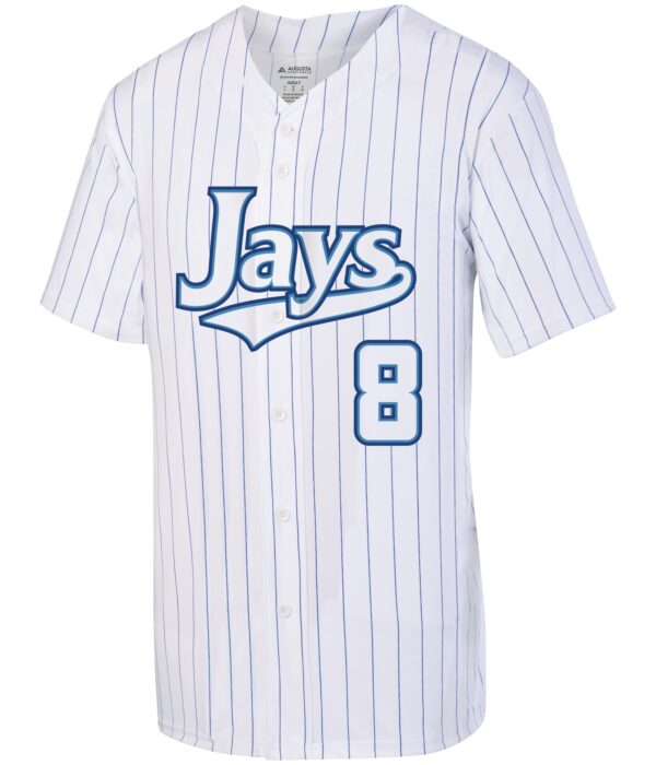 Pinstripe Full-Button Jersey